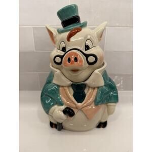 Percival Pig Tuxedo Cookie Jar Department 56